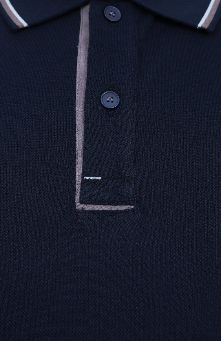 Мужское поло PAUL&SHARK темно-синего цвета, арт. 25411313/3XL | Фото 6 (Рукава: Короткие; Материал внешний: Хлопок; Длина (для топов): Стандартные; Застежка: Пуговицы; Принт: Без принта; Мужское Кросс-КТ: Футболка-одежда; Стили: Кэжуэл; Автоматизация ТО: Проставлено; Автоматизация состава: Проставлено; Детали: Без декора)