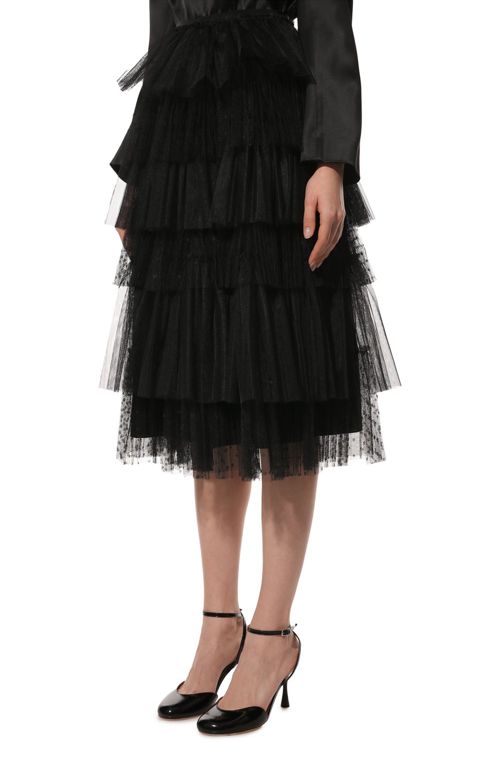 Юбка REDVALENTINO черного цвета по цене 79700 руб., арт. XR0RAI80/6B6, фото 3 Юбка REDVALENTINO, арт. XR0RAI80/6B6, фото 3