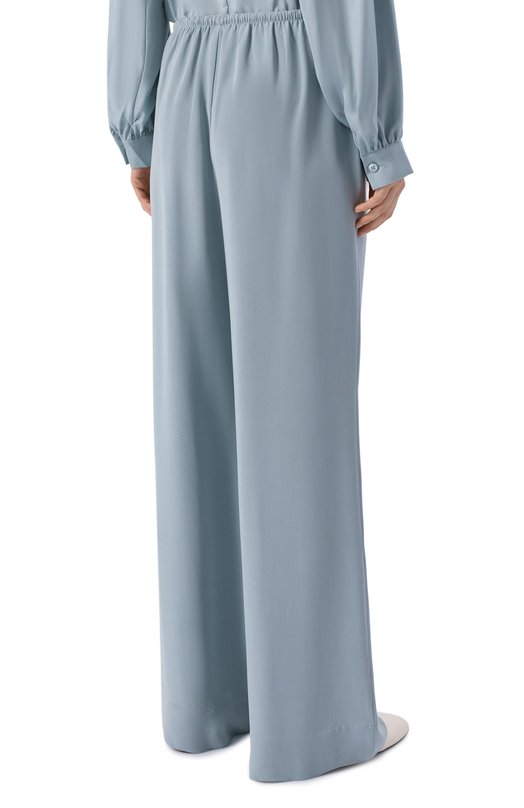 Шелковые брюки 12 STOREEZ 136851 Голубой  136851 Фото 4