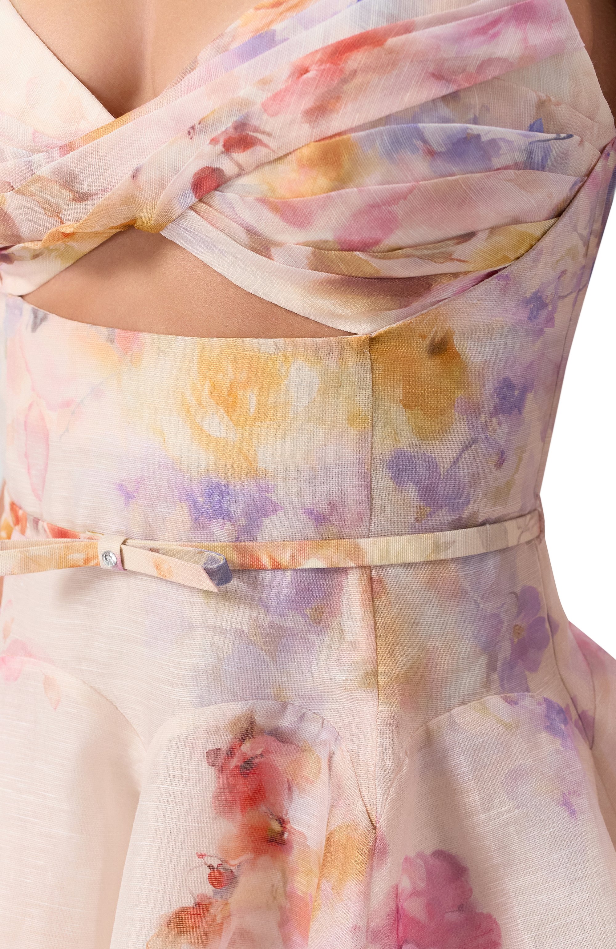 Платье изо льна и шелка ZIMMERMANN, арт. 2424DR251, фото 5