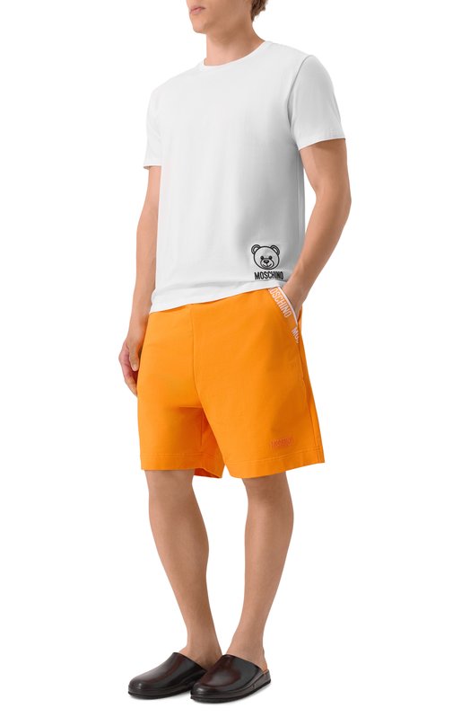 Хлопковые шорты Moschino A6893/4422 Оранжевый  A6893/4422 Фото 2