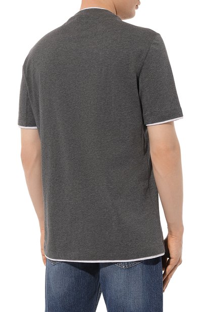 Хлопковая футболка BRUNELLO CUCINELLI, арт. M0T617427, фото 4