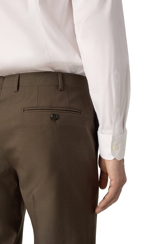 Хлопковая сорочка Corneliani 94P002-9411474 Белый  94P002-9411474 Фото 5