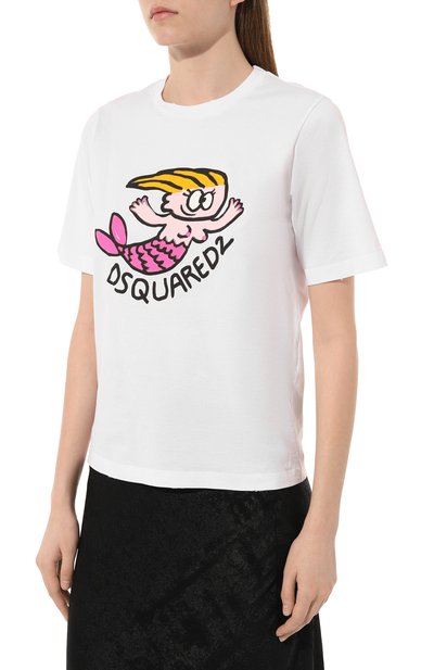Хлопковая футболка DSQUARED2, арт. S75GD0323/S24387, фото 3