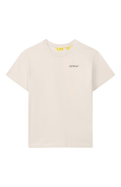 Хлопковая футболка OFF-WHITE, арт. 0BAA002S26JER00B_001