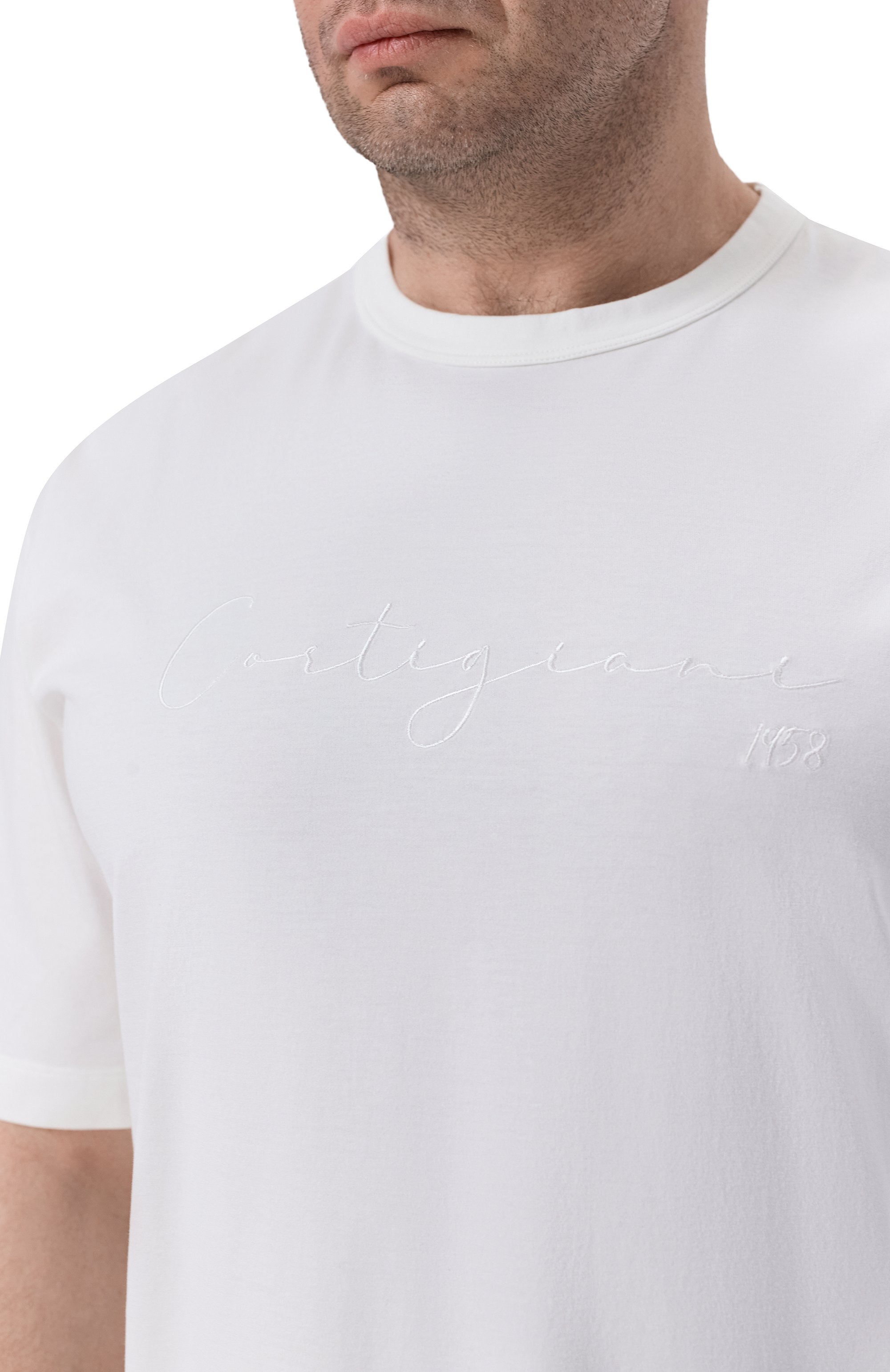 Хлопковая футболка CORTIGIANI, арт. 4AJ601, фото 5