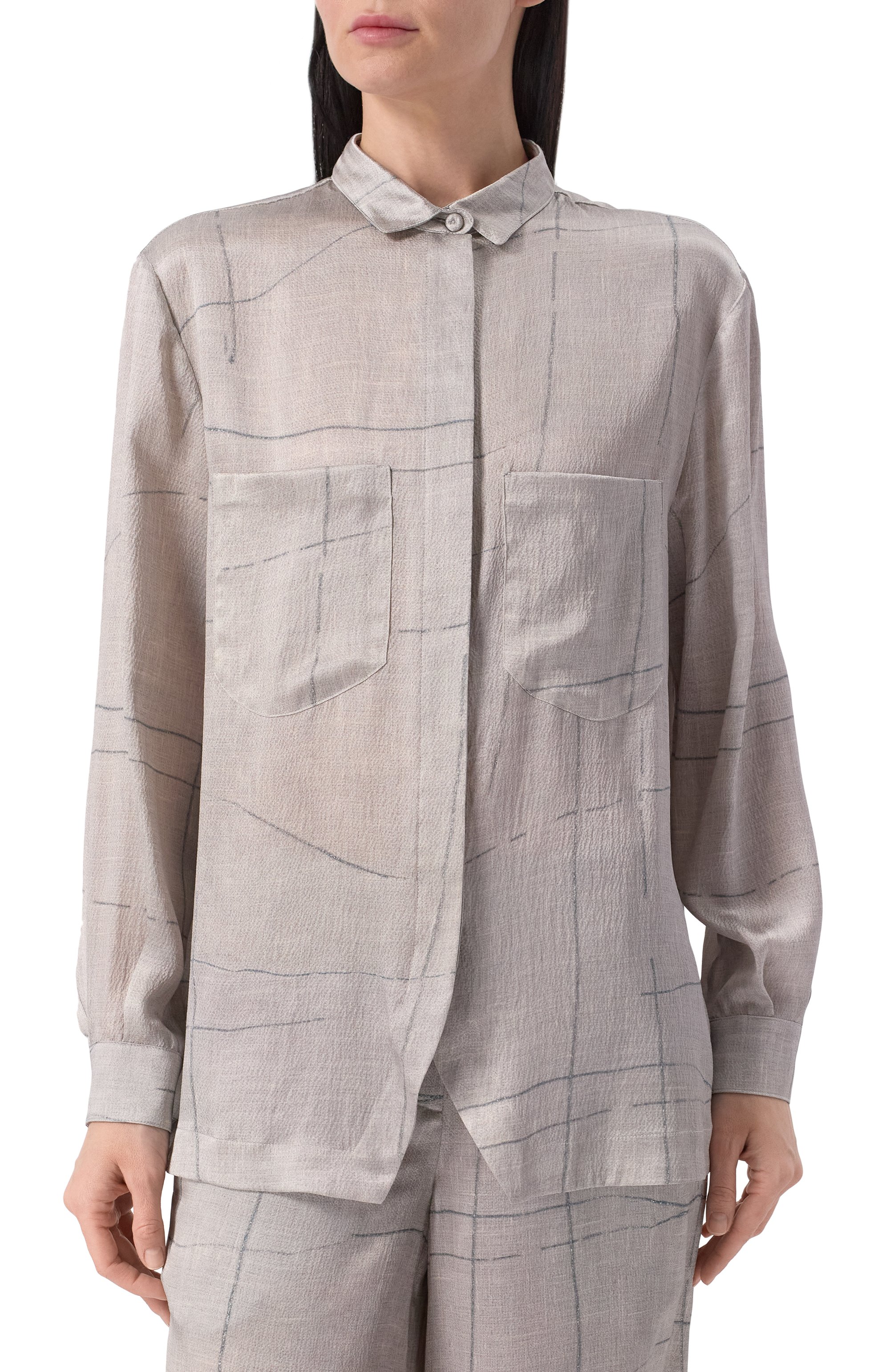 Атласная блузка GIORGIO ARMANI, арт. GW000775/TE13743, фото 3