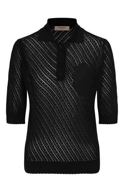 Женское хлопковое поло TWINSET, арт. 251TT3130