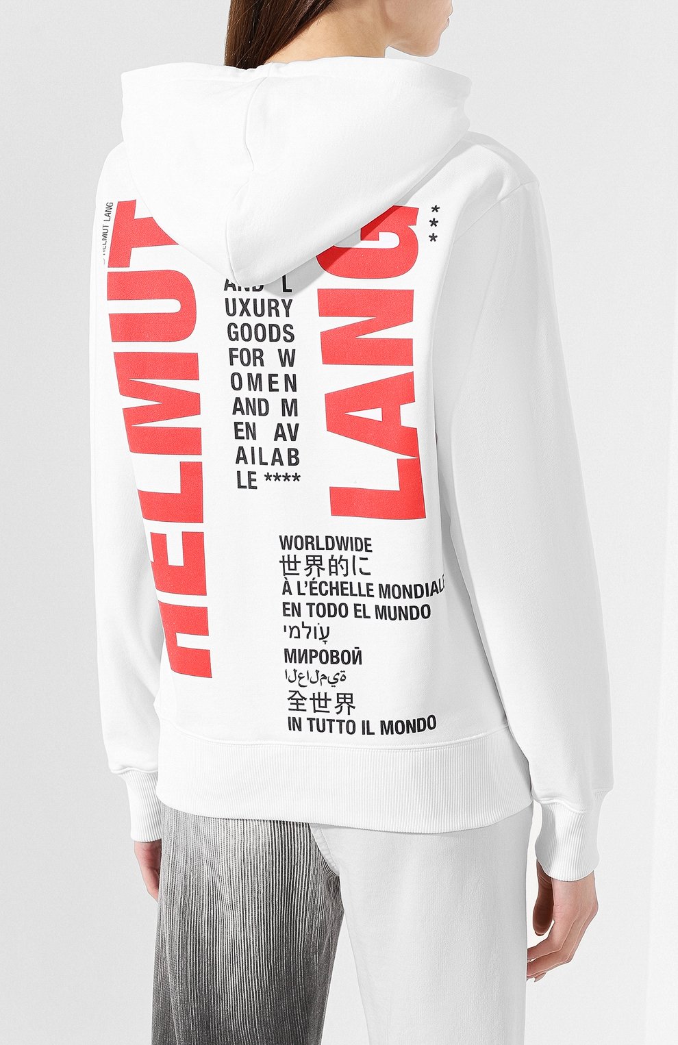 Хлопковое худи HELMUT LANG, арт. J01KW509, фото 4