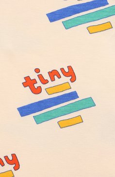 Детские хлопковые легинсы TINYCOTTONS светло-бежев�ого цвета, арт. SS24-020 | Фото 3 (Нос: Не проставлено; Материал сплава: Проставлено; Девочки Кросс-КТ: Леггинсы-одежда)