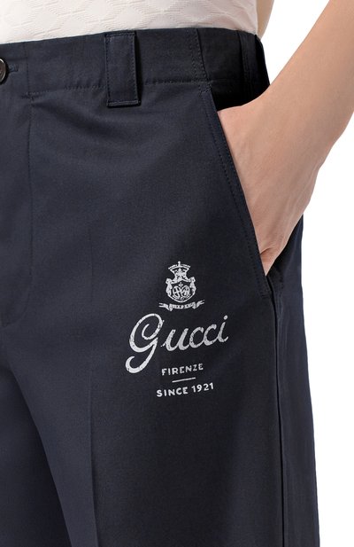 Хлопковые брюки GUCCI, арт. 854264/ZAQH5, фото 5