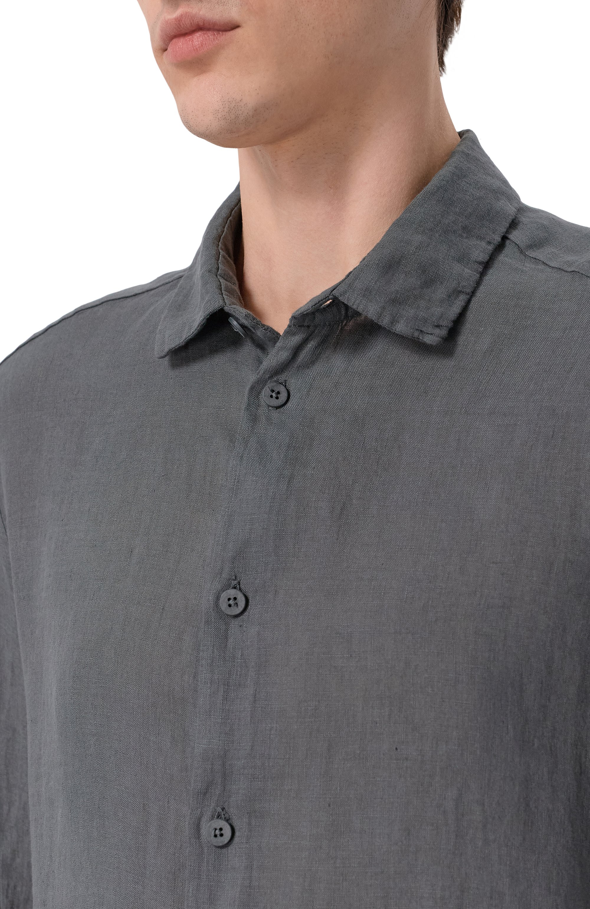 Льняная рубашка TRANSIT, арт. CFUTRCV310, фото 5