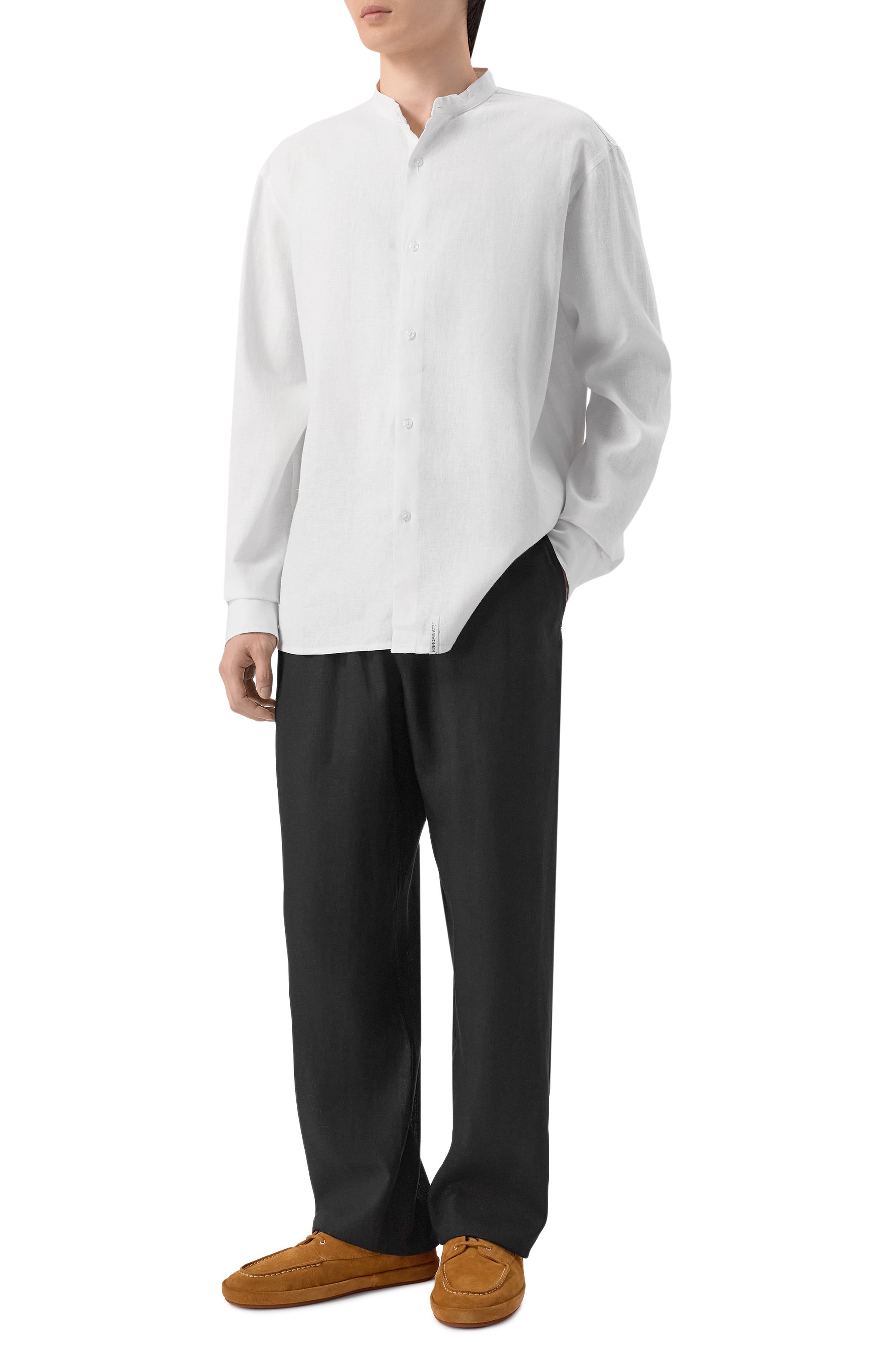 Рубашка изо льна и вискозы HINNOMINATE, арт. HMABM01550, фото 2