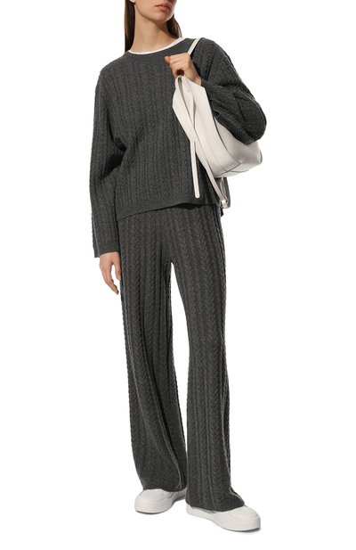 Брюки из шерсти и кашемира NOT SHY темно-серого цвета по цене 31400 руб., арт. 4107042, фото 2 Брюки из шерсти и кашемира NOT SHY, арт. 4107042, фото 2