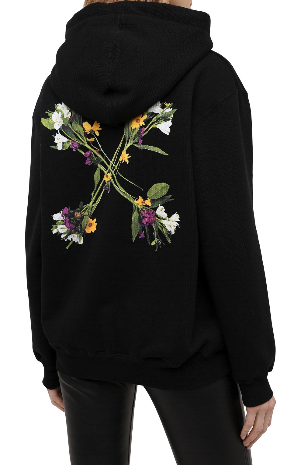 Хлопковое худи OFF-WHITE, арт. 0WBB032E20JER0011055, фото 4
