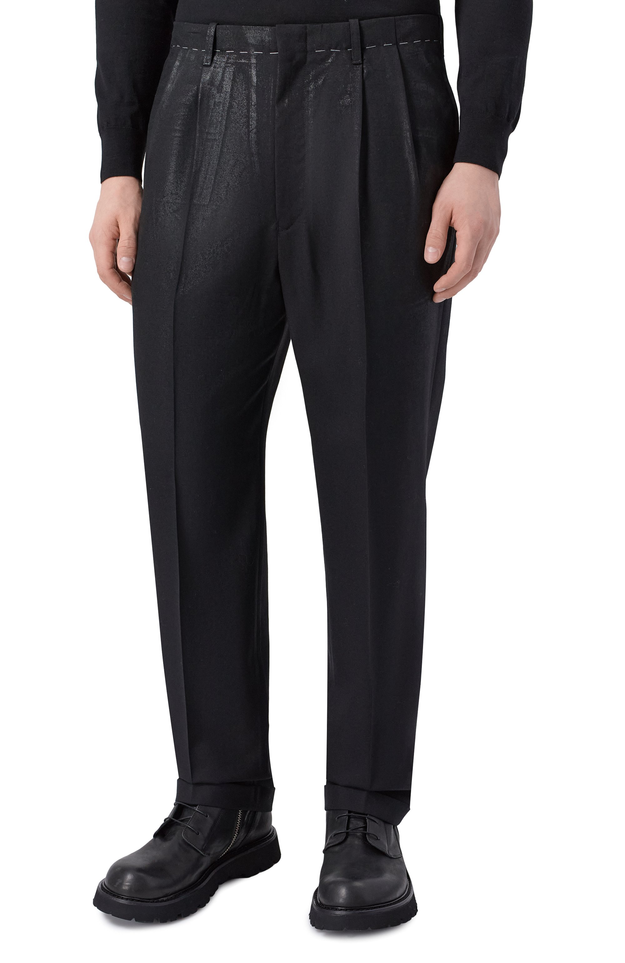 Шерстяные брюки MAISON MARGIELA, арт. S50KA0702/M35745, фото 3