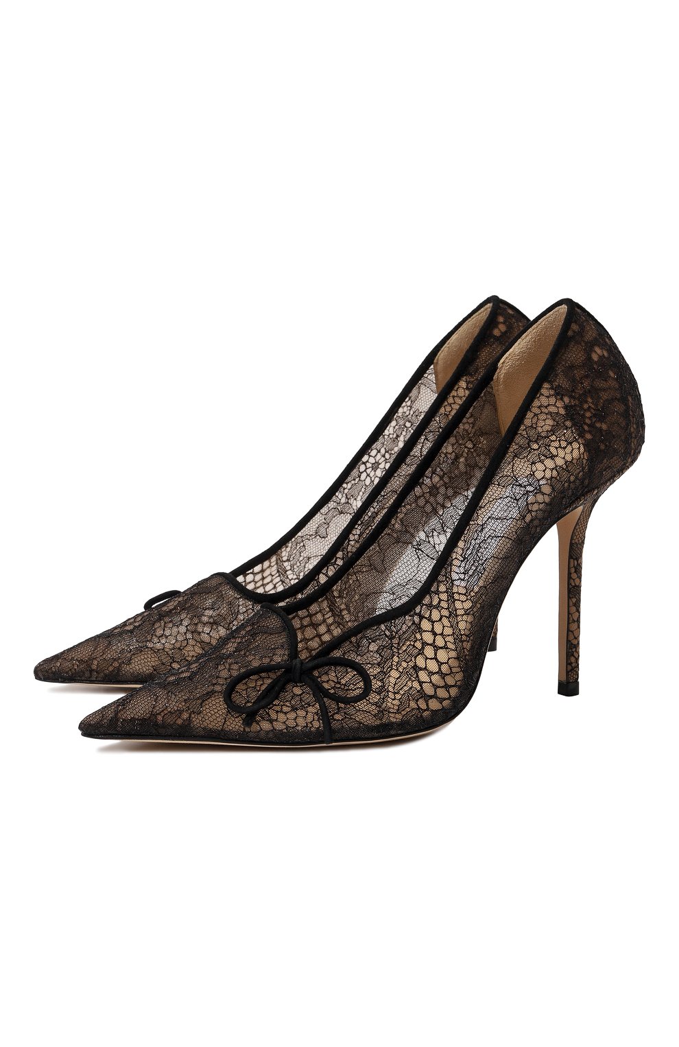 Текстильные туфли cibelle 100 JIMMY CHOO, арт. CIBELLE100/BCKBLACK, фото 1
