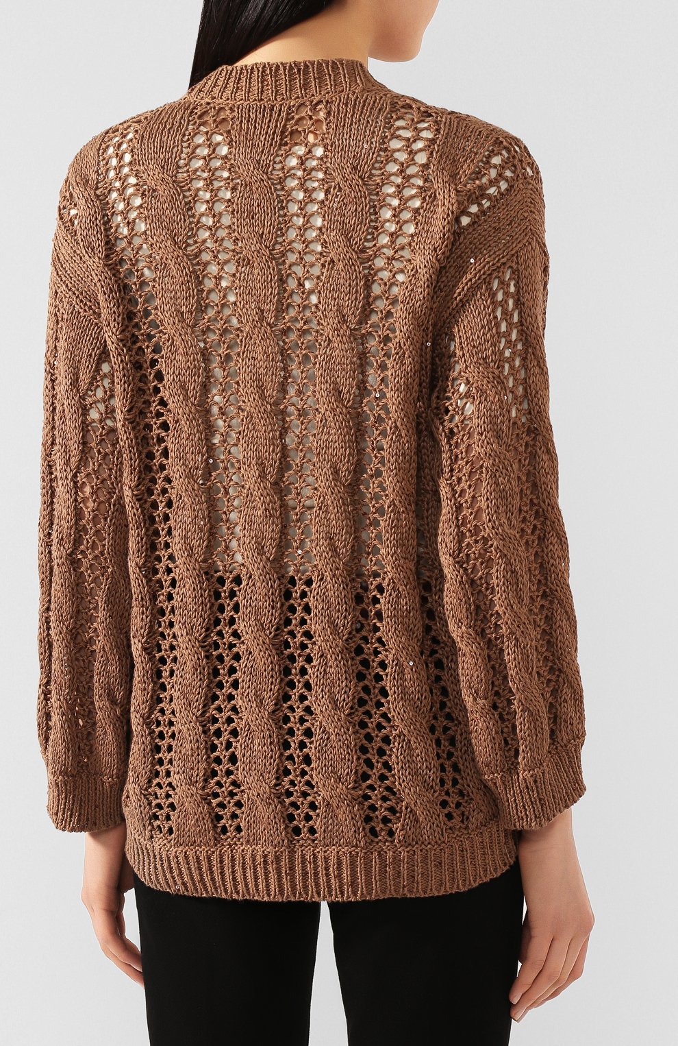 Кардиган из смеси хлопка и льна BRUNELLO CUCINELLI, арт. M70310316, фото 4