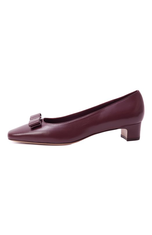 Кожаные туфли Vara Ferragamo 01K520/785561 Бордовый  01K520/785561 Фото 4