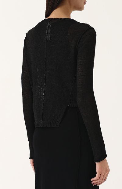 Пуловер с v-образным вырезом из льна ISABEL BENENATO, арт. WK31S18, фото 4