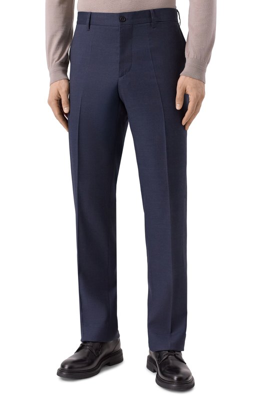 Шерстяные брюки Zilli CP0005M020042015U Синий  CP0005M020042015U Фото 3