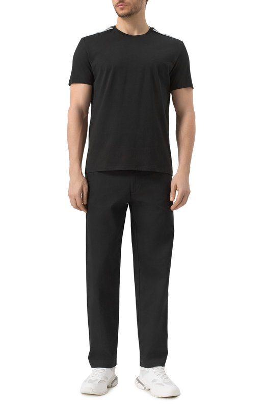 Хлопковая футболка Emporio Armani EM000574/AF12333 Чёрный  EM000574/AF12333 Фото 2
