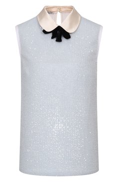 Топ с отделкой пайетками MIU MIU, арт. MT1516-3A8I-F0012, фото 1