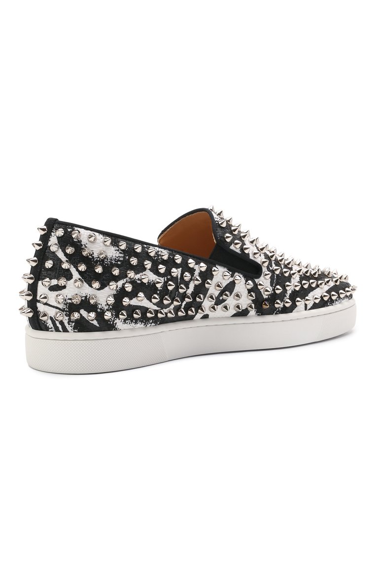 Текстильные слипоны roller boat CHRISTIAN LOUBOUTIN, арт. 1210919/R0LLER-B0AT FLAT, фото 1
