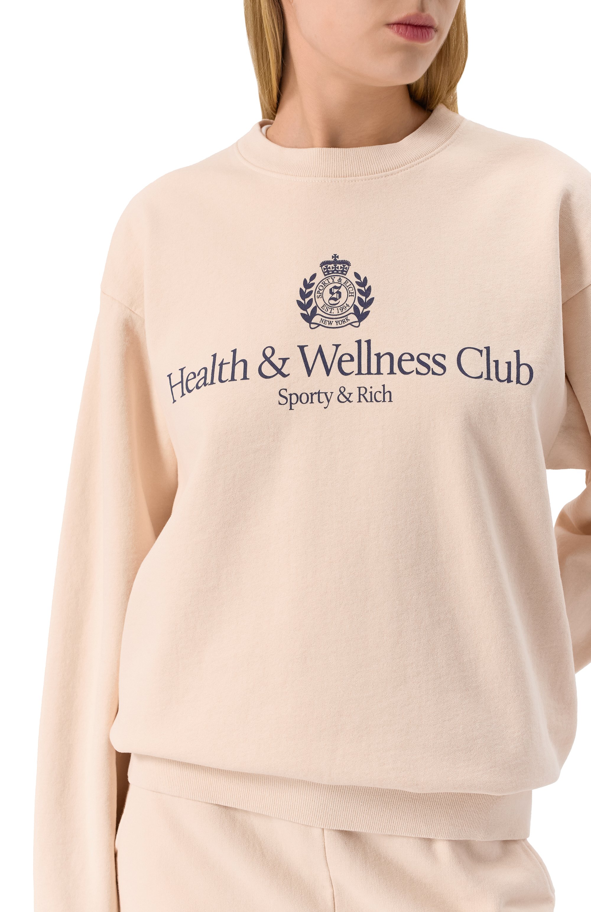 Хлопковый свитшот SPORTY AND RICH, арт. ST071606241CR01, фото 9