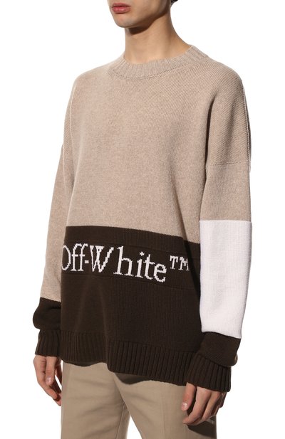Шерстяной свитер OFF-WHITE, арт. 0MHE048S22KNI001, фото 3