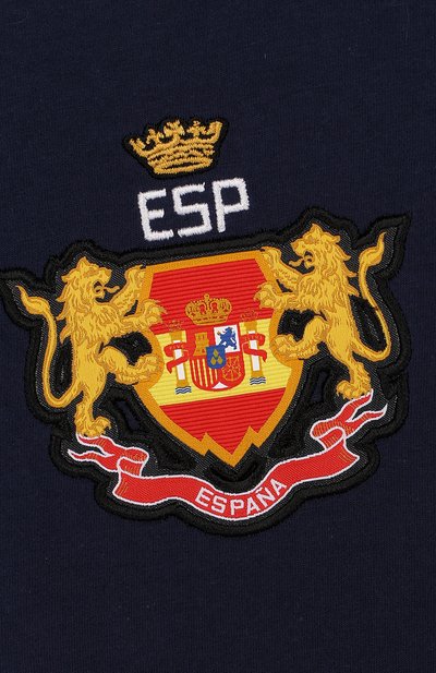 Хлопковая футболка с логотипом сборной испании POLO RALPH LAUREN, арт. 323716425, фото 3