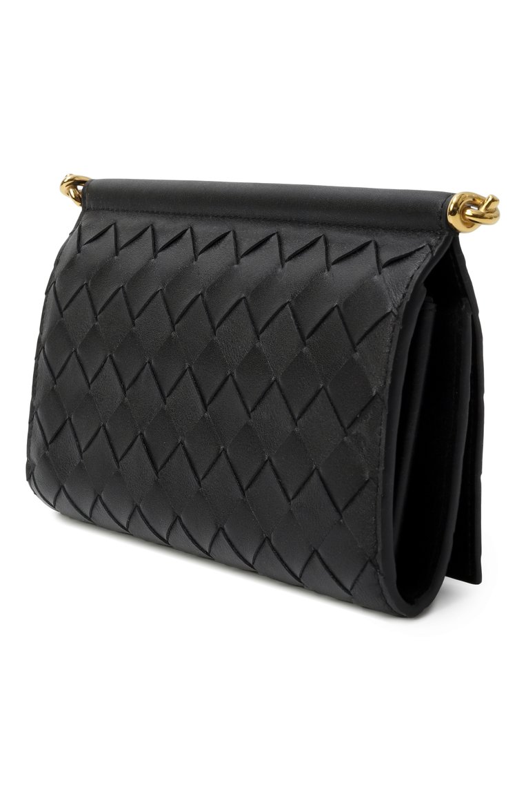 Женские кожаный кошелек BOTTEGA VENETA черного цвета, арт. 810593/V4R41 | Фото 2 (Материал: Натуральная кожа; Нос: Не проставлено; Автоматизация состава: Проставлено)