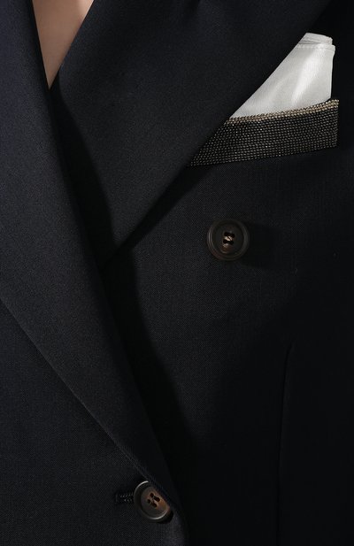 Шерстяной жакет BRUNELLO CUCINELLI синего цвета по цене 499500 руб., арт. MB5268700, фото 5 Шерстяной жакет BRUNELLO CUCINELLI, арт. MB5268700, фото 5