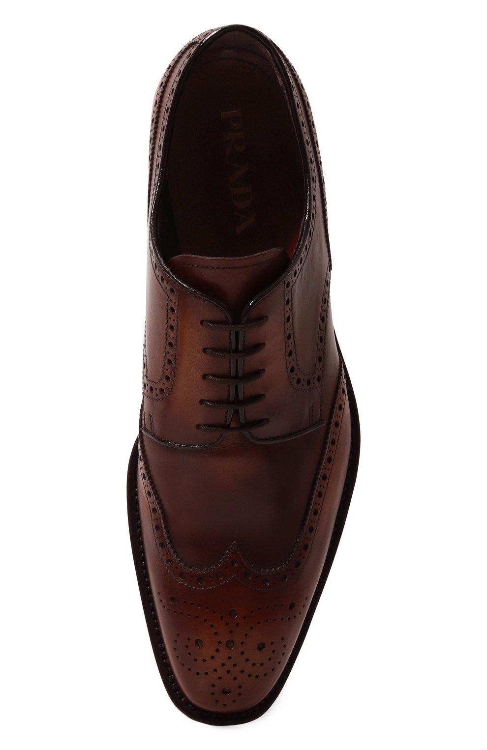 Кожаные дерби PRADA, арт. 2EB109-3F33-F0038-C001, фото 6