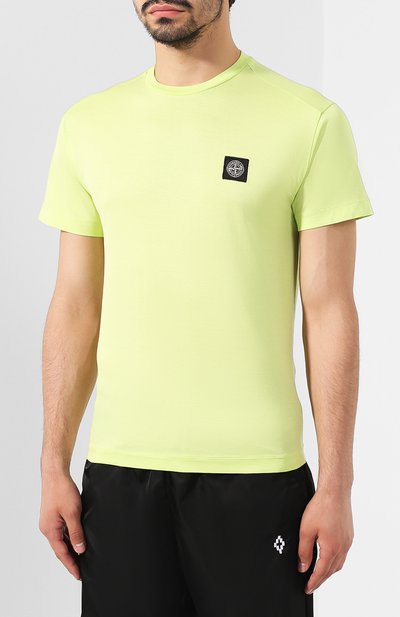 Хлопковая футболка STONE ISLAND светло-зеленого цвета по цене 15350 руб., арт. 711524113, фото 3 Хлопковая футболка STONE ISLAND, арт. 711524113, фото 3