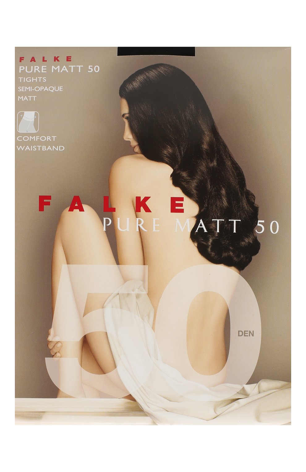 Колготки pure matt 50 FALKE черного цвета по цене 4080 руб., арт. 40150, фото 1 Колготки pure matt 50 FALKE, арт. 40150, фото 1