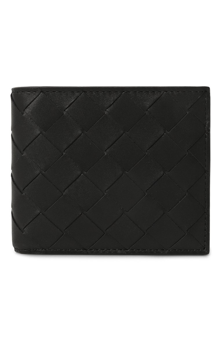 Мужской кожаное портмоне BOTTEGA VENETA черного цвета, арт. 743211/VCPQ4 | Фото 1 (Материал: Натуральная кожа; Нос: Не проставлено)