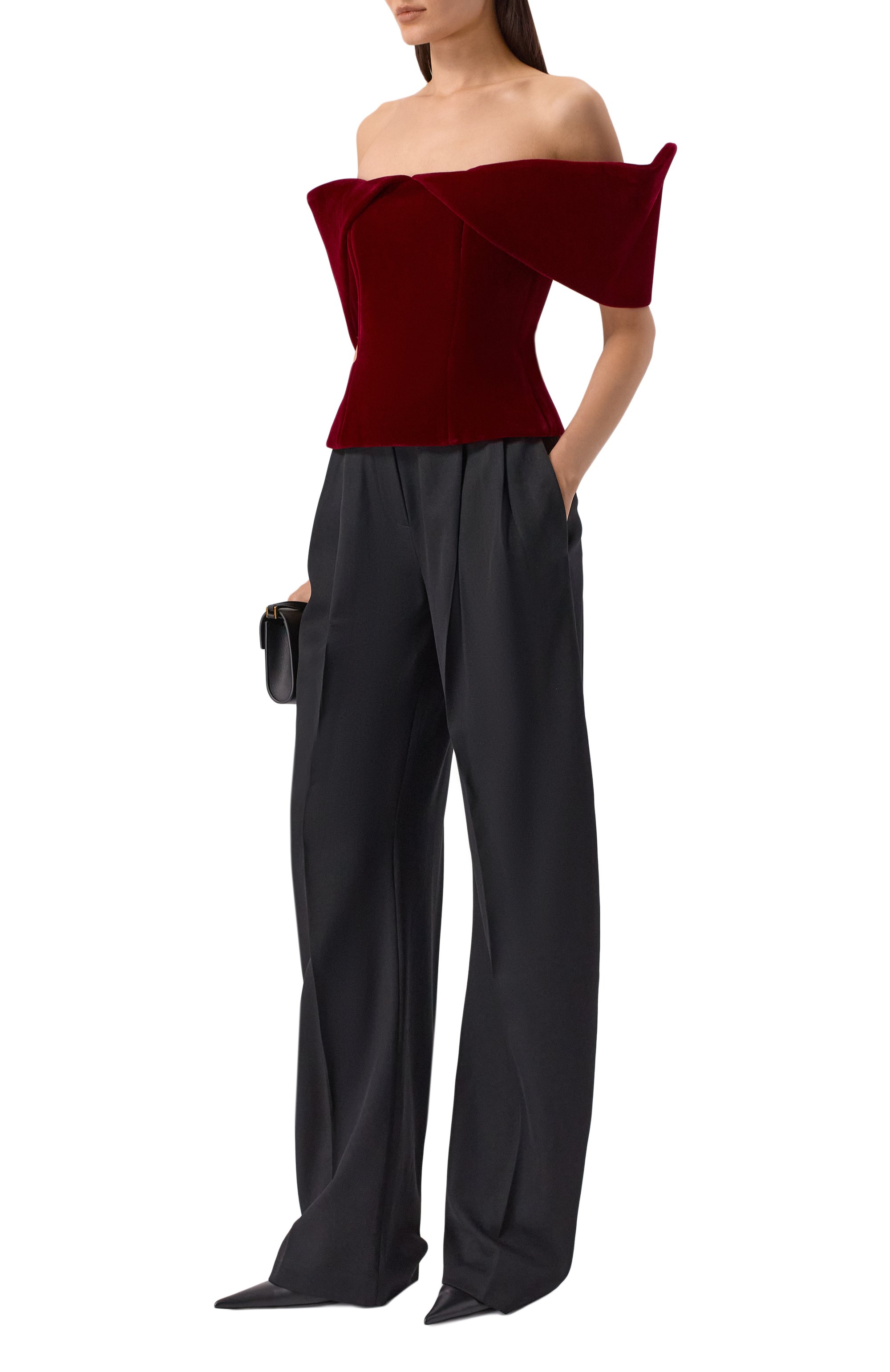 Бархатный топ-корсет DAVID KOMA, арт. PF25DK27T, фото 2