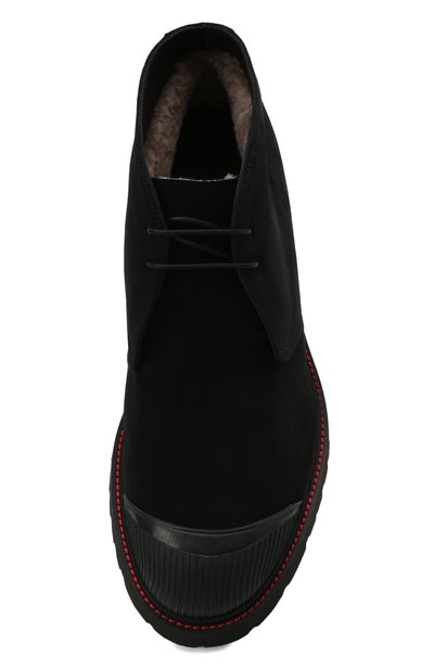 Замшевые ботинки KITON черного цвета по цене 168500 руб., арт. USSPETEN00689, фото 5 Замшевые ботинки KITON, арт. USSPETEN00689, фото 5