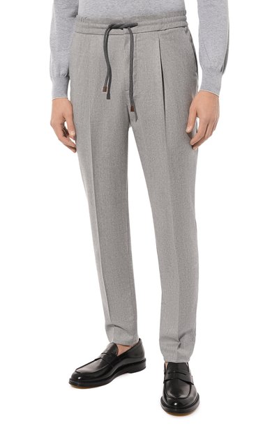 Шерстяные брюки BRUNELLO CUCINELLI, арт. ME226B2163, фото 3