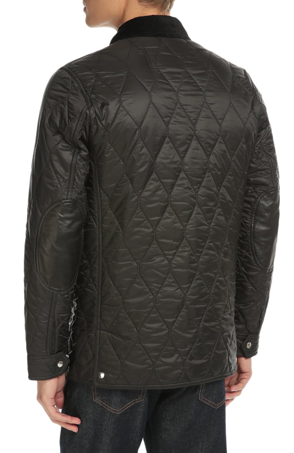 Стеганая куртка с отделкой из натуральной кожи BURBERRY, арт. 3996365, фото 4