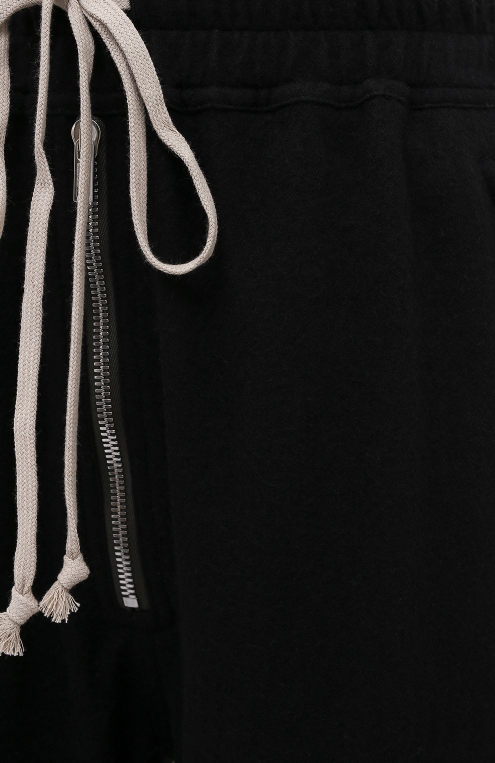 Джоггеры из хлопка и шерсти RICK OWENS черного цвета по цене 73100 руб., арт. RP02A7313/WCF, фото 5 Джоггеры из хлопка и шерсти RICK OWENS, арт. RP02A7313/WCF, фото 5