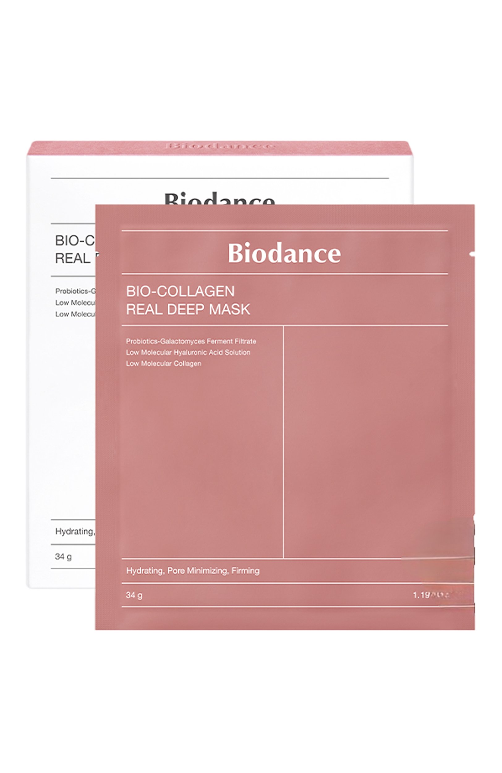 Глубокоувлажняющая гидрогелевая маска для лица с коллагеном (4x34g) BIODANCE, арт. 8809937361060, фото 2