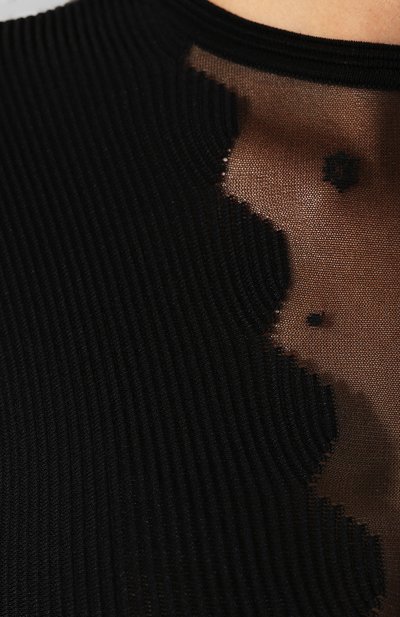 Платье из смеси вискозы и шелка ALEXANDER MCQUEEN, арт. 585220/Q1AD9, фото 5
