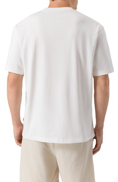 Хлопковая футболка BOSS ORANGE, арт. 50546958, фото 4