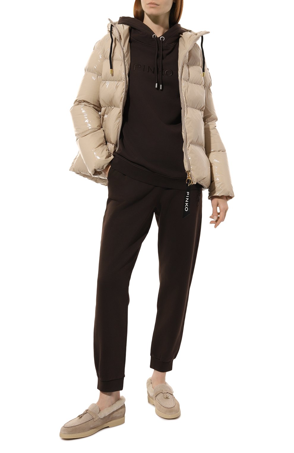 Хлопковые джоггеры PINKO, арт. 100371/A21P, фото 2