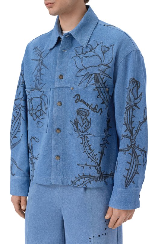 Джинсовая куртка DOMREBEL M INKED/JEAN JACKET Синий  M INKED/JEAN JACKET Фото 3
