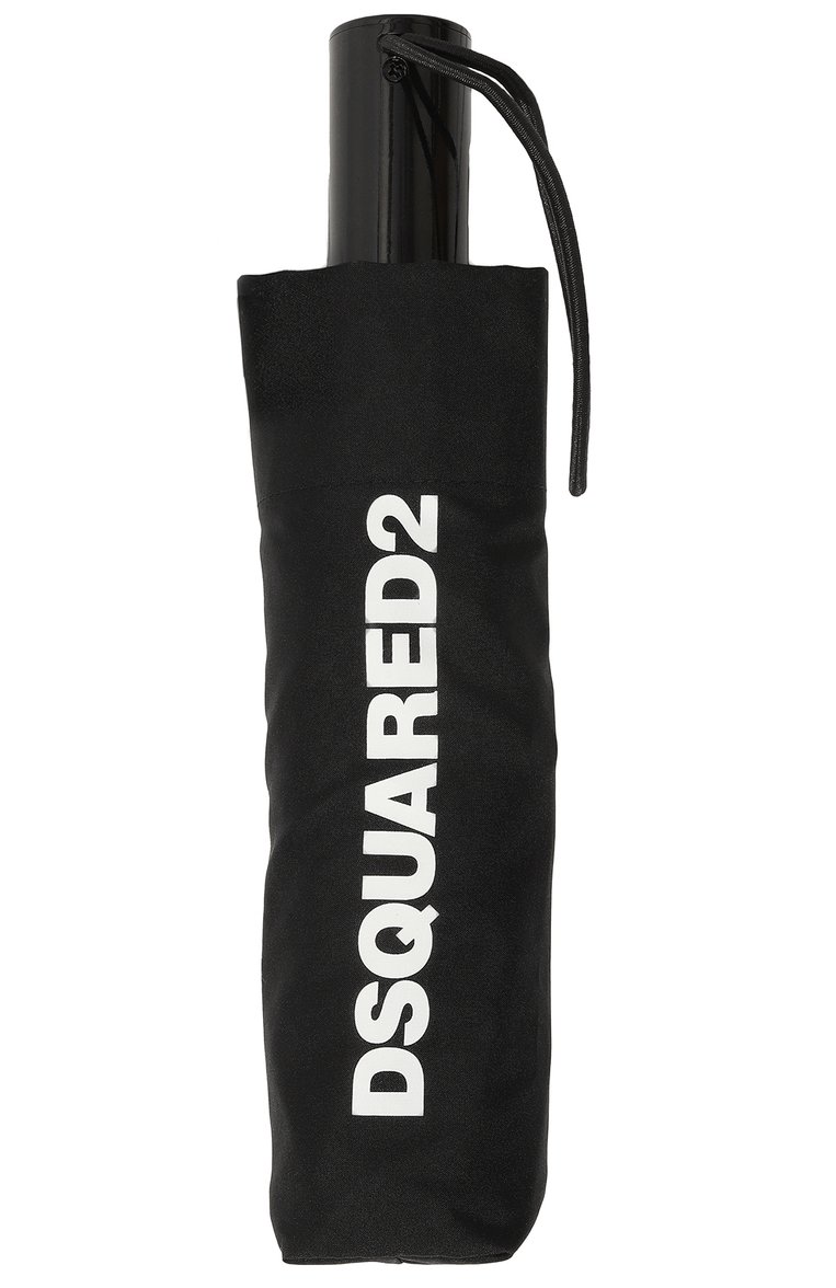 Мужской складной зонт DSQUARED2 черного цвета, арт. ITM0141/11702174 | Фото 4 (Материал: Текстиль, Синтетический материал; Материал сплава: Проставлено; Нос: Не проставлено)