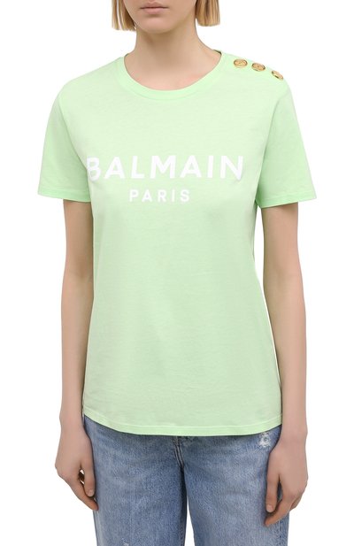 Хлопковая футболка BALMAIN, арт. VF11350/B001, фото 3