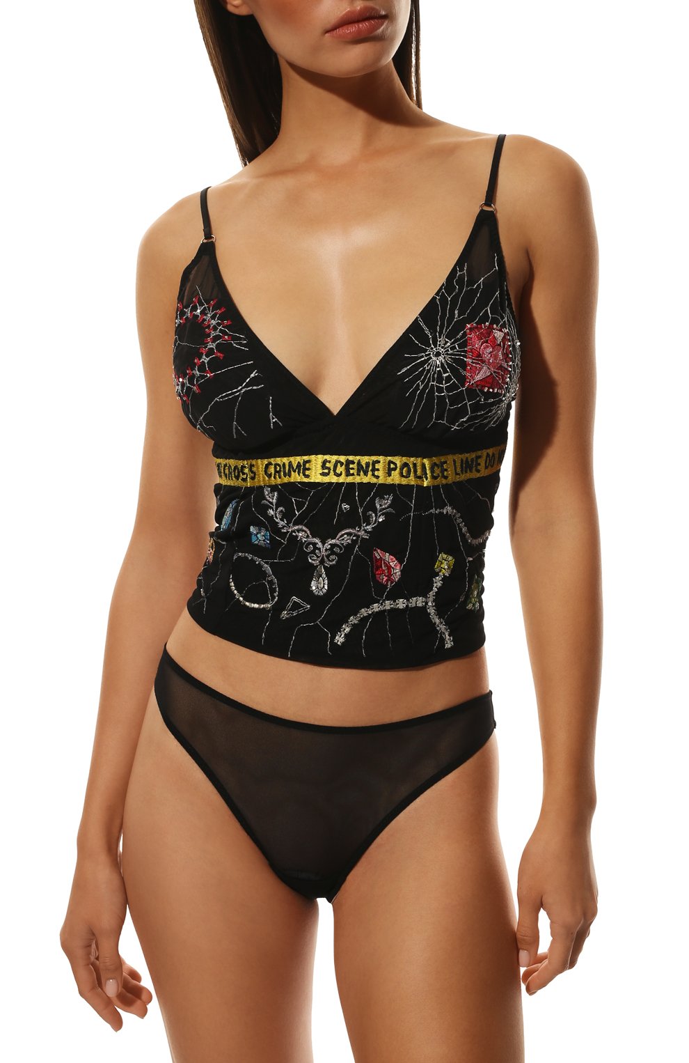 Трусы-стринги LOVE & SWANS черного цвета по цене 3100 руб., арт. BXBS, фото 2 Трусы-стринги LOVE & SWANS, арт. BXBS, фото 2